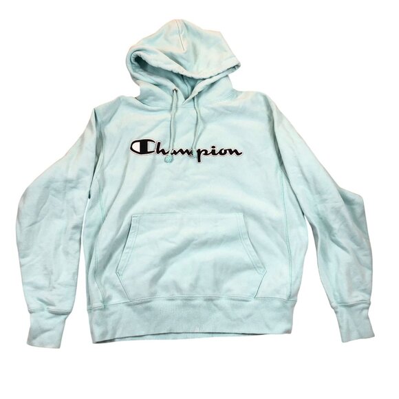 Champion Unisex Reverse Weave Hoodie Sweatshirt Large Pullover Casual Pocket Gre - Picture 1 of 9